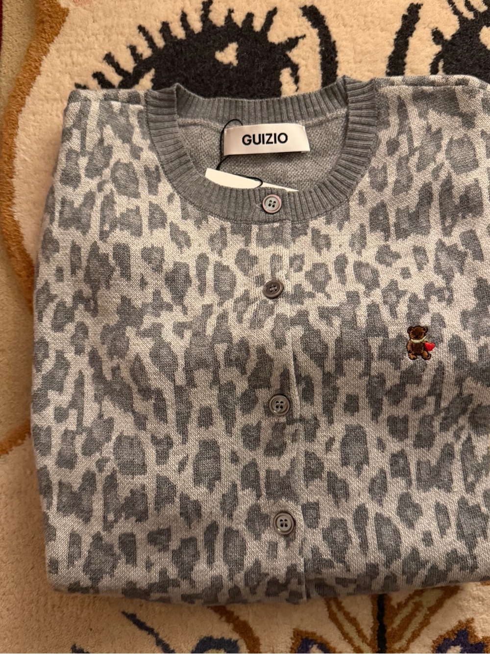 NWT Guizio June Relaxed Wool Cardigan